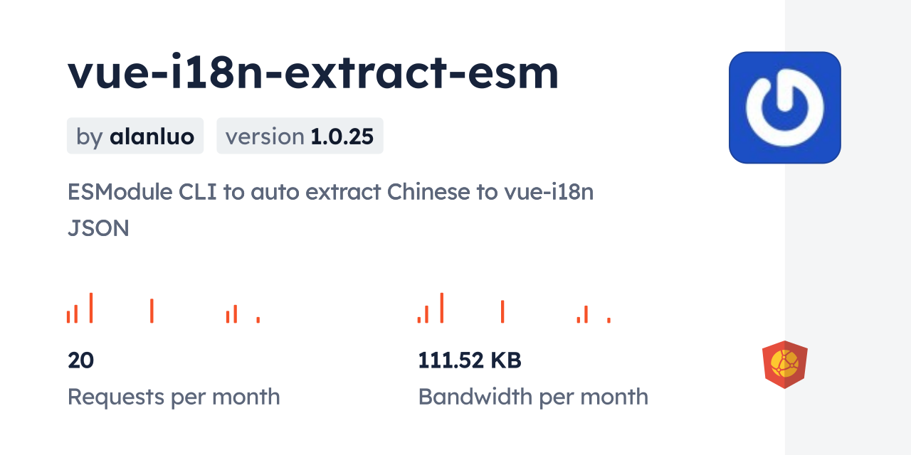 vue-i18n-extract-esm CDN by jsDelivr - A CDN for npm and GitHub