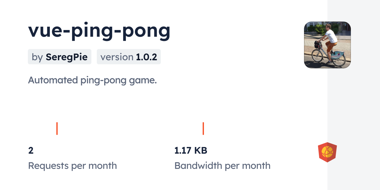 vue-ping-pong CDN by jsDelivr - A CDN for npm and GitHub