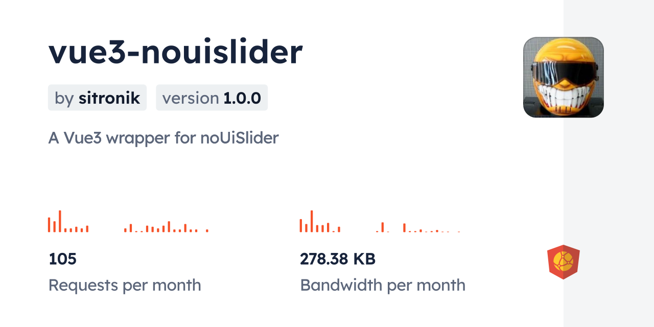 vue3-nouislider CDN by jsDelivr - A CDN for npm and GitHub