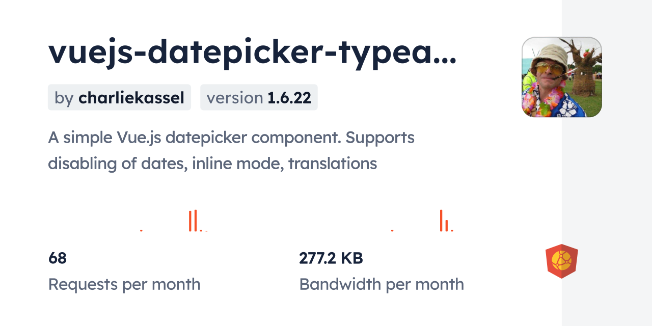 vuejs-datepicker-typeable CDN by jsDelivr - A CDN for npm and GitHub