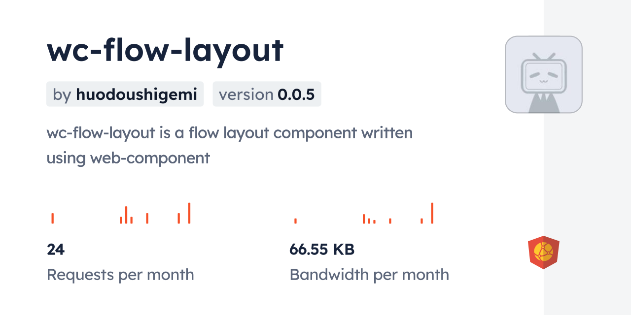 wc-flow-layout CDN by jsDelivr - A CDN for npm and GitHub