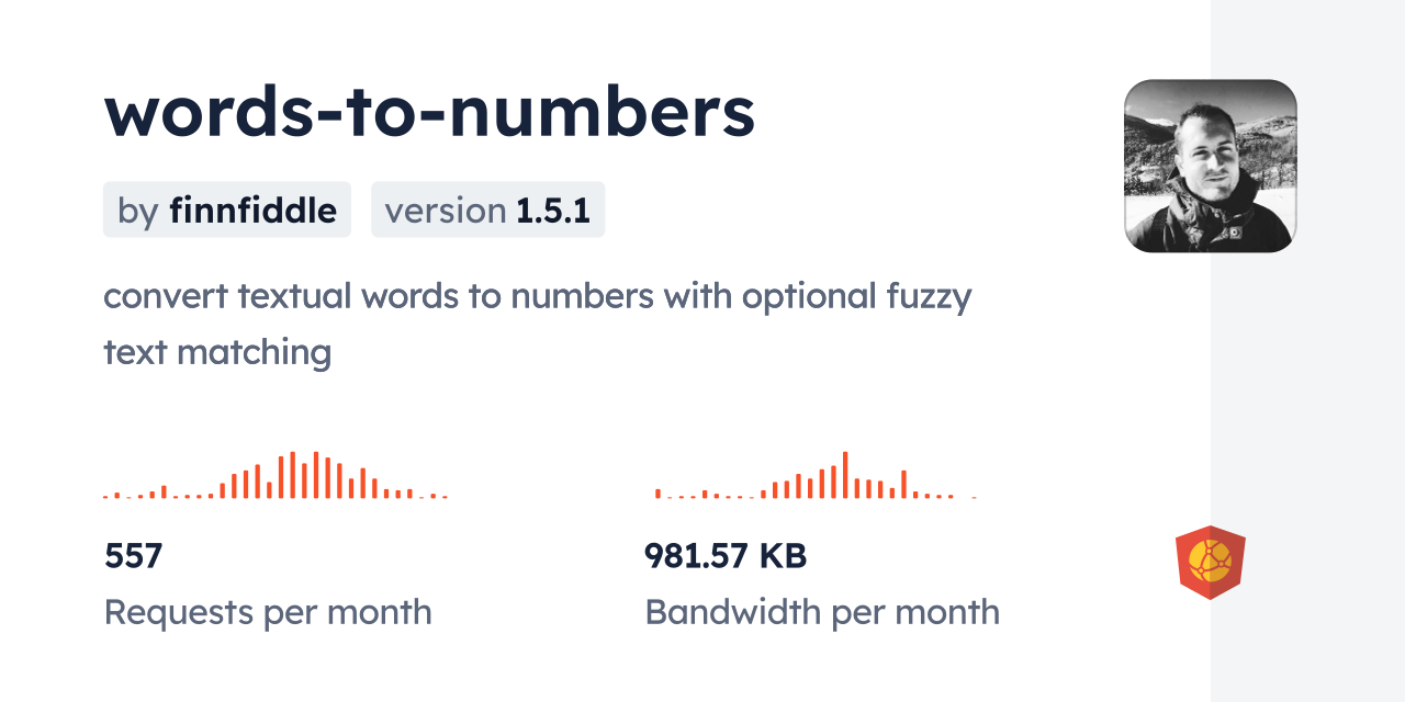 words-to-numbers CDN by jsDelivr - A CDN for npm and GitHub