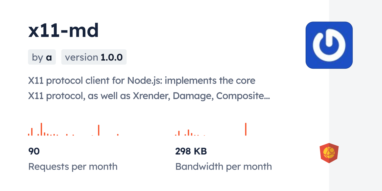 x11-md CDN by jsDelivr - A CDN for npm and GitHub