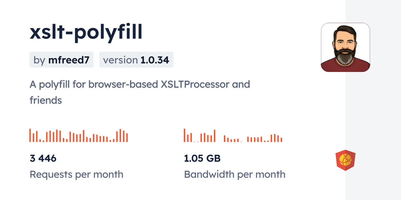 xslt-polyfill CDN by jsDelivr - A CDN for npm and GitHub