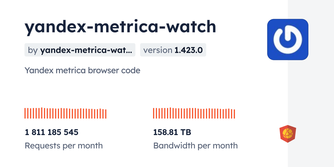 yandex-metrica-watch CDN by jsDelivr - A CDN for npm and GitHub