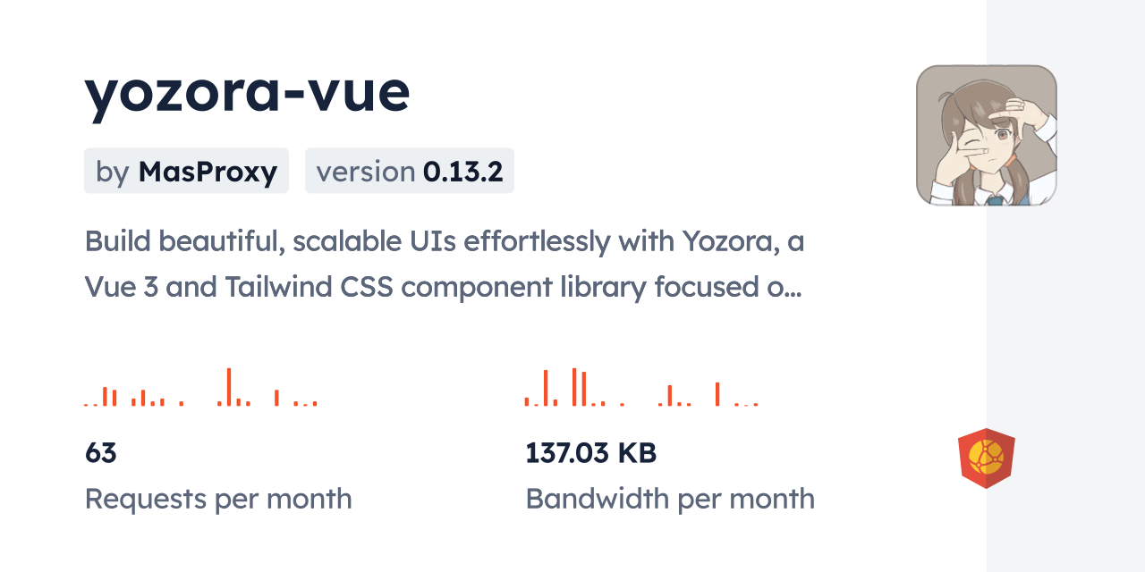 yozora-vue CDN by jsDelivr - A CDN for npm and GitHub